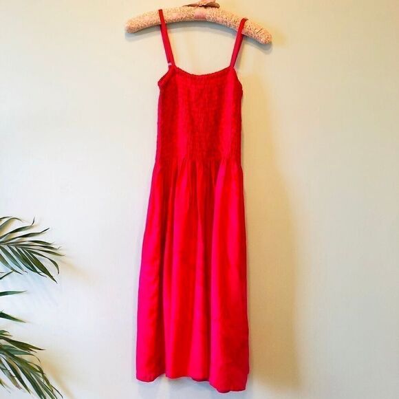 Girls Fuchsia Pink Tie Dye Sun Dress - Picture 1 of 3